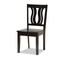 Baxton Studio Zamira Modern and Contemporary Transitional Dark Brown Finished Wood 5-Piece Dining Set 177-11377-8026-Zoro - alternate 6